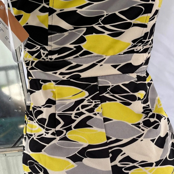 Banana Republic Yellow Black Strapless Bodycon Dress - Picture 7 of 11